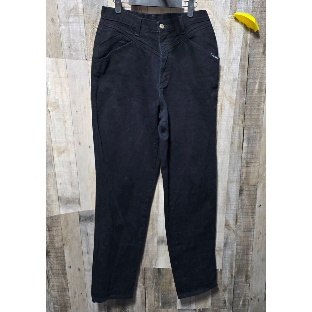Rocky Mountain Rockies Vintage 90s Black Straight Leg Mom Jeans 13/14 Retro Rode